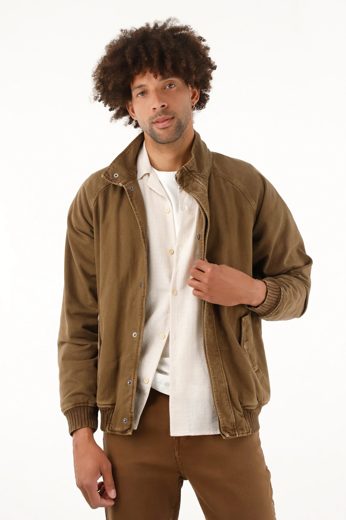 Men's Brown Bomber Jacket