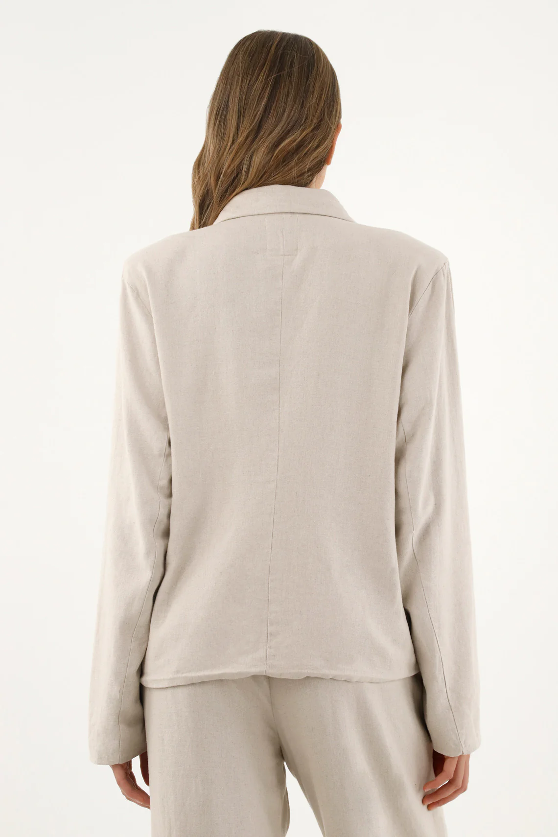 Women's Ecru Blazer Jacket - Image 4