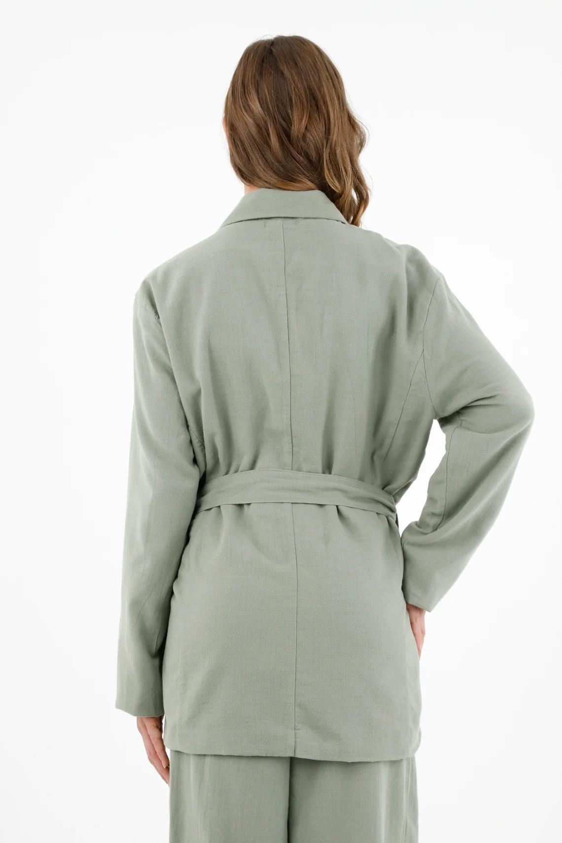 Women's Green Blazer Jacket - Image 4