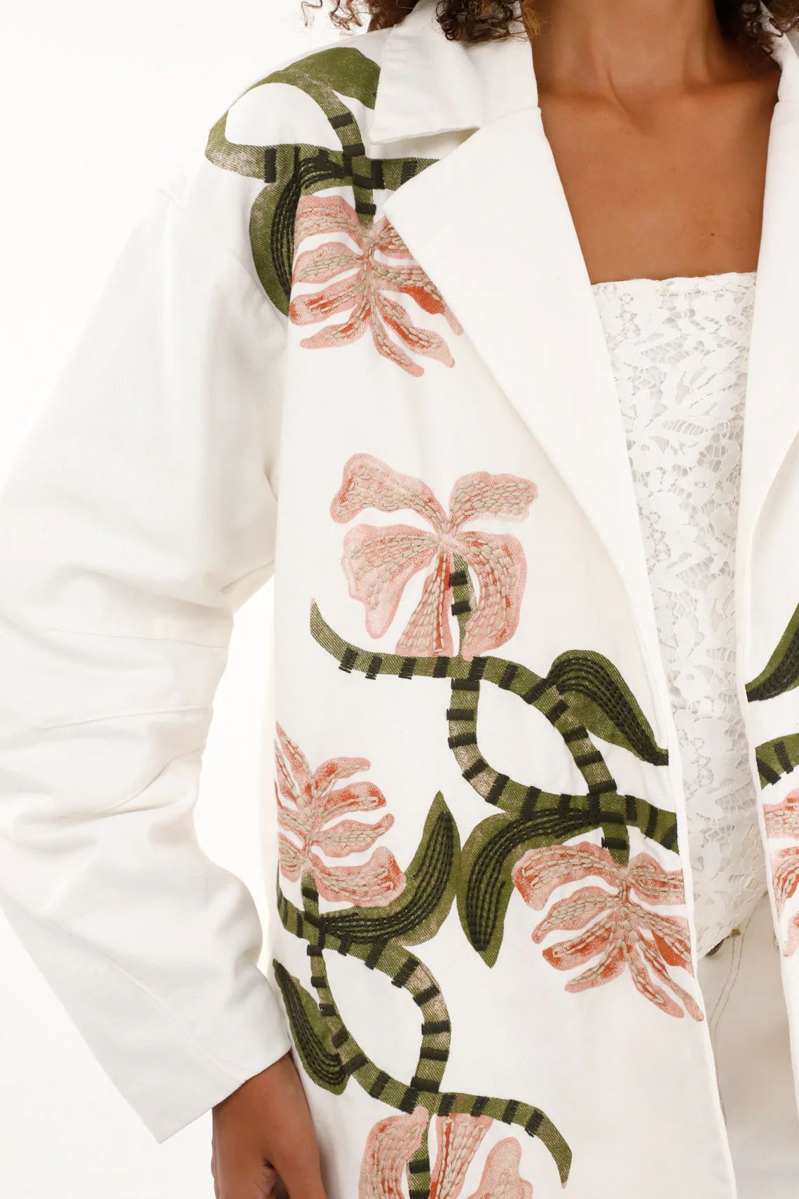 Floral Long Jacket for Women - Image 3