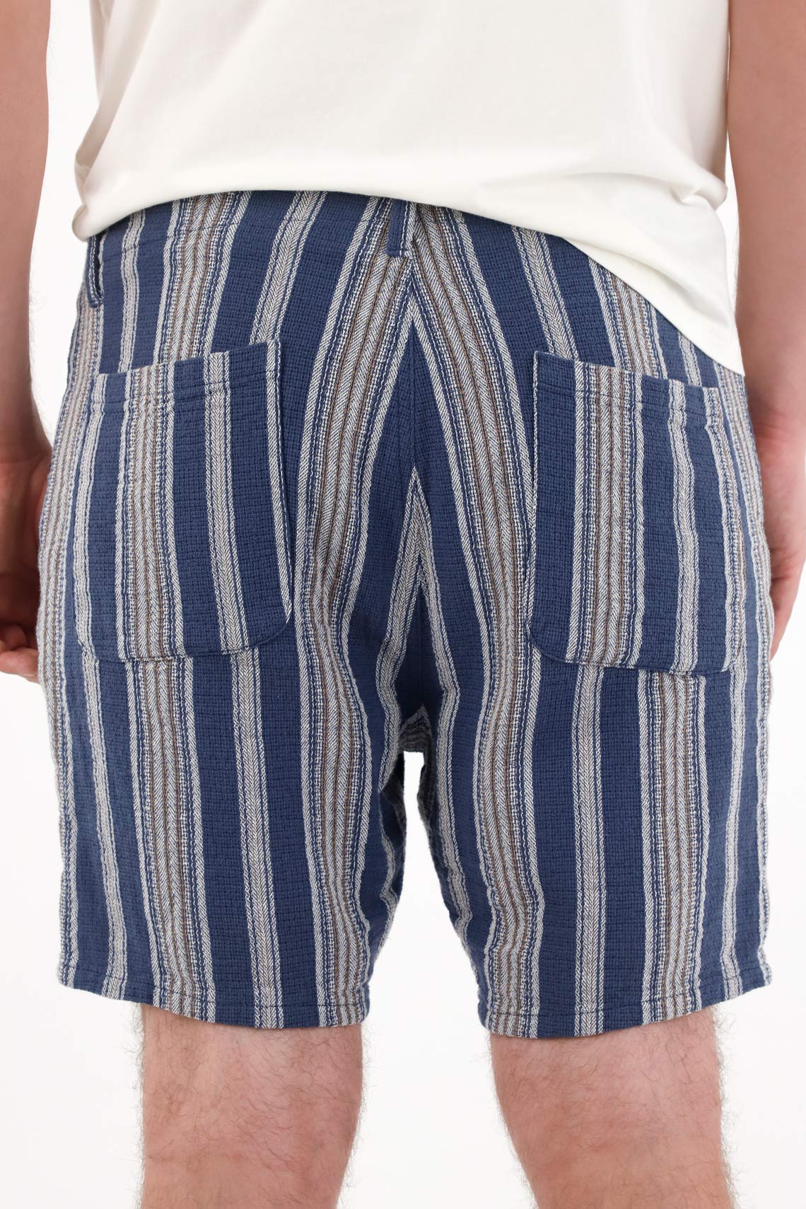 Classic Striped Bermuda Shorts for Men - Image 4