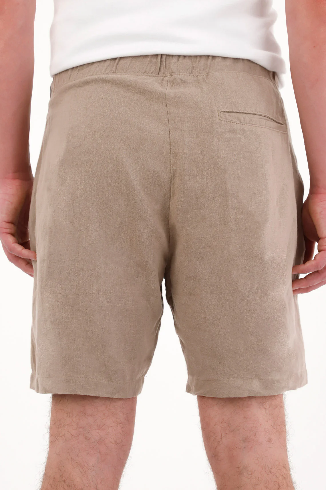 100% Linen Bermuda Shorts with Pockets for Men - Image 4