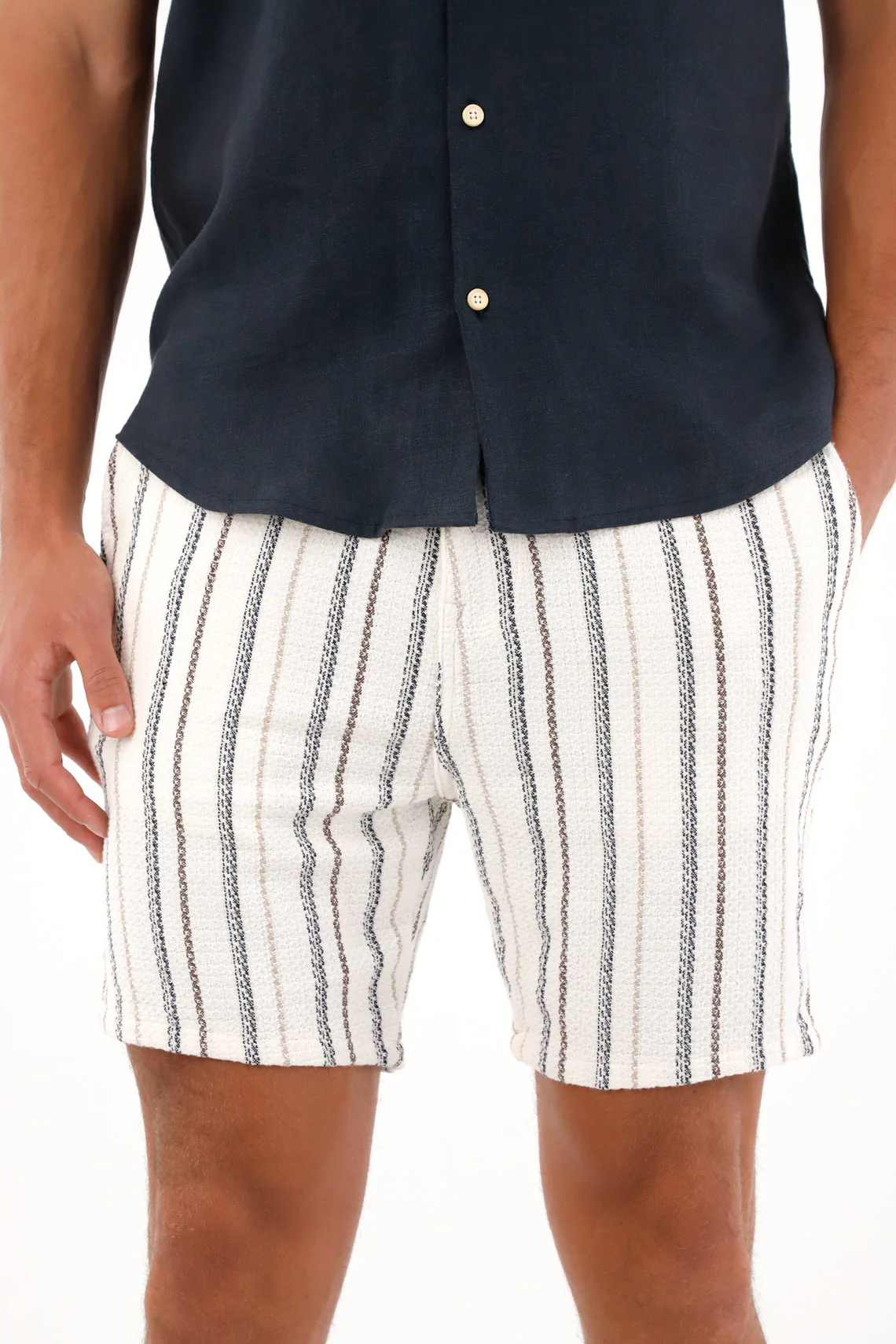 Striped Men's Bermuda Shorts