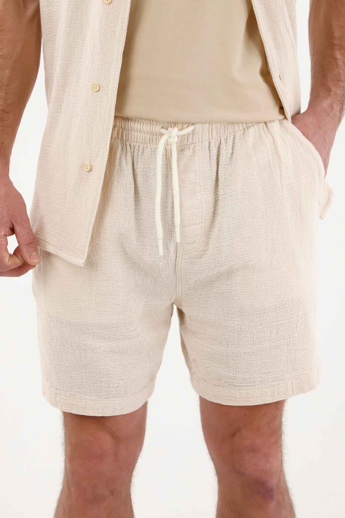Bermuda tipo chino con textura crudo para hombre - Image 2