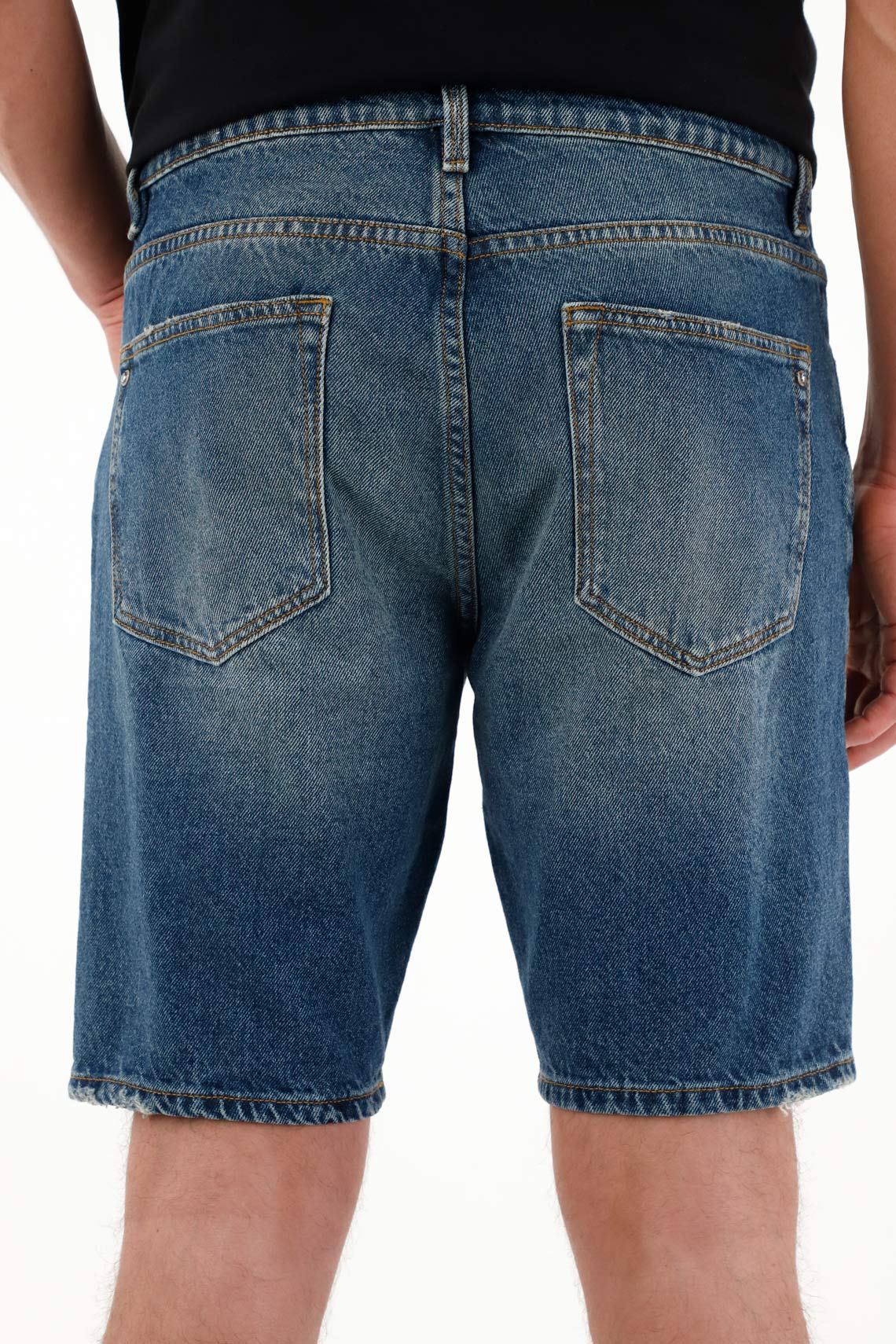 Men's Blue Nudy Shorts - Image 5