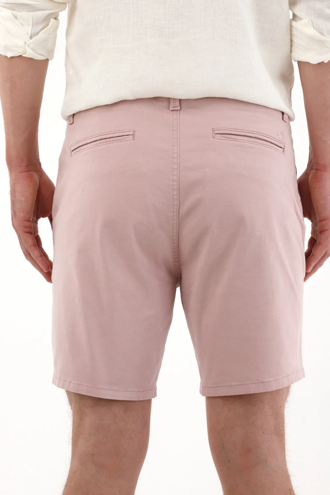 Men's Pink Chino Style Shorts with Button Adjustment - Image 6