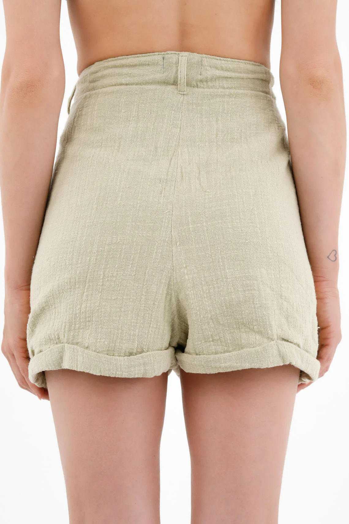 Women's Green Bermuda with Dust Cover at Hem - Image 4