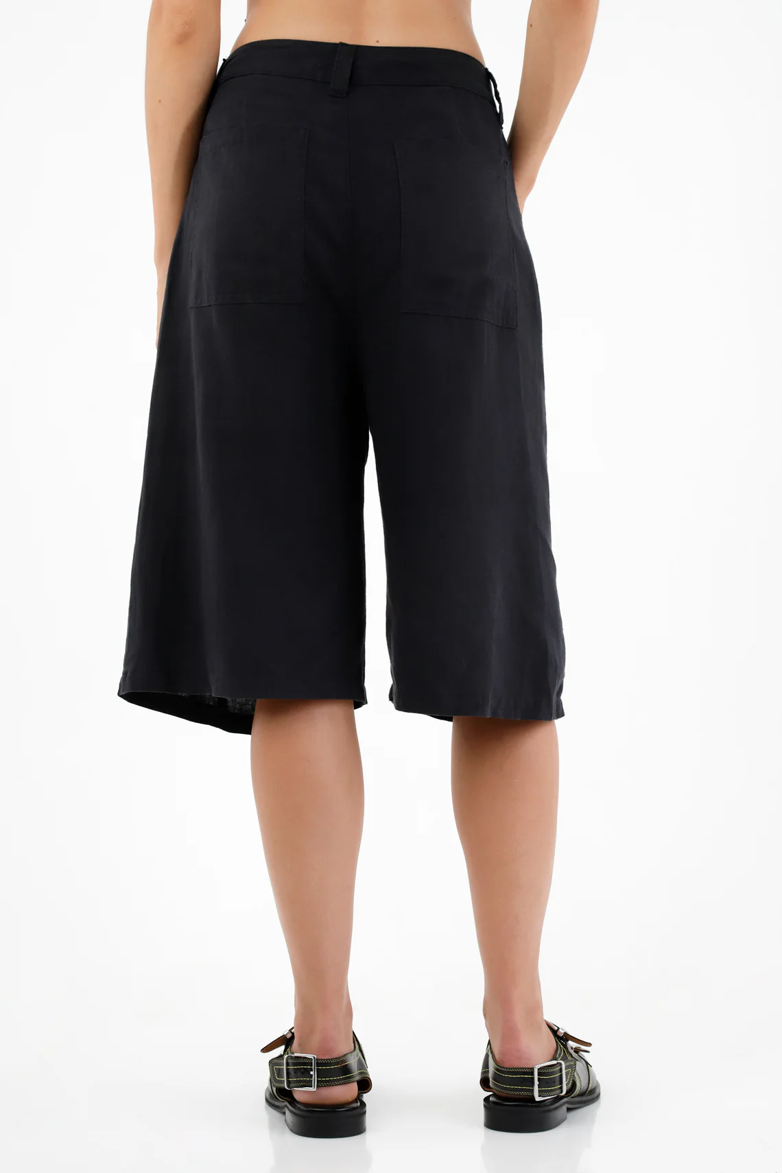 Women's Long Black Shorts - Image 4
