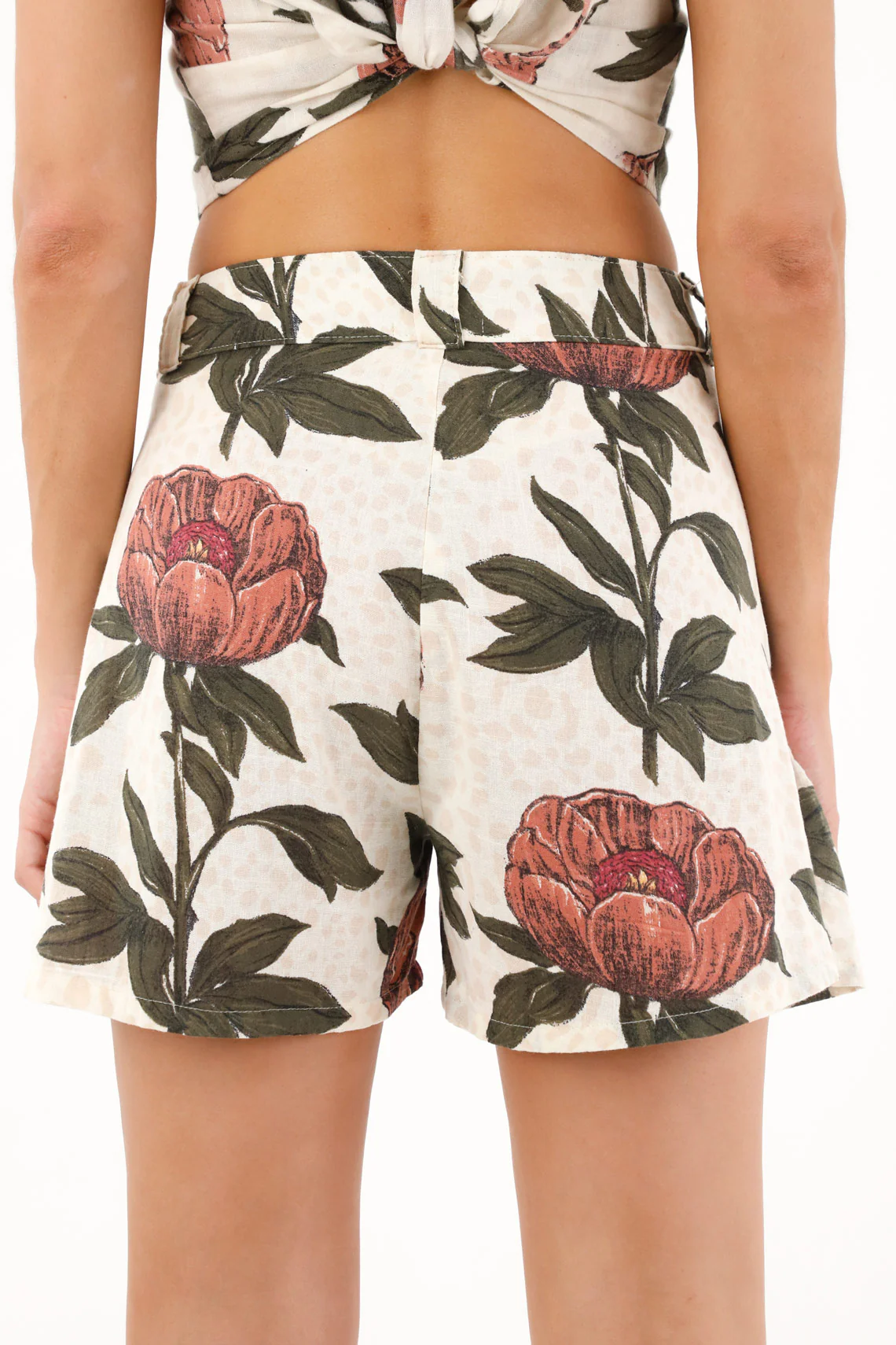 Women's floral print Bermuda shorts - Image 4