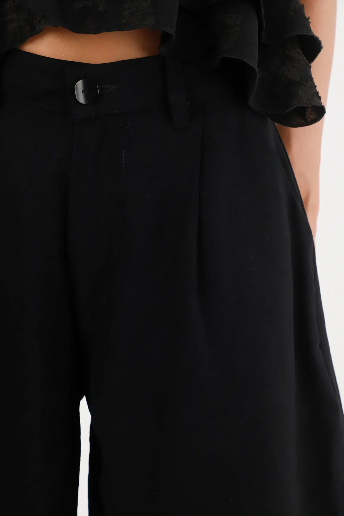 Black Princess Designed Bermuda Shorts for Women - Image 3