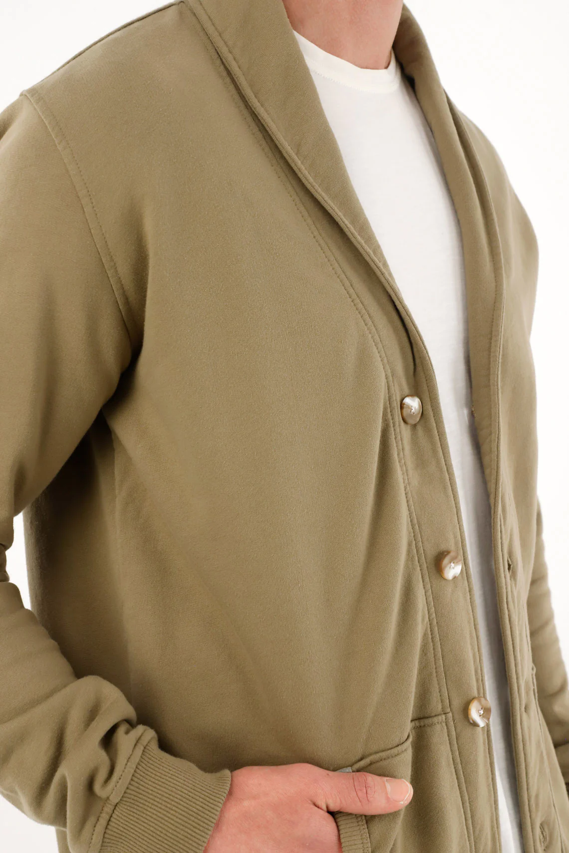 Men's Green Collared Pullover - Image 3