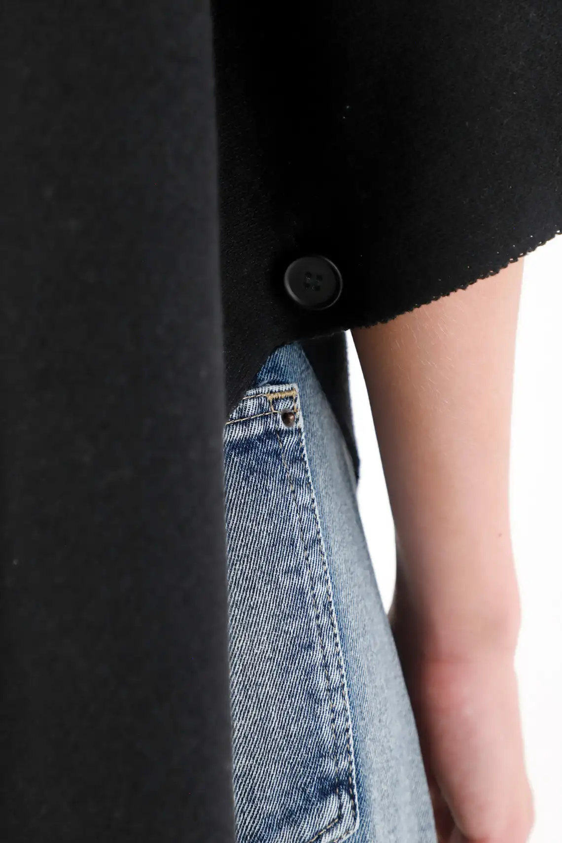 High Neck Black Sweatshirt for Women - Image 4