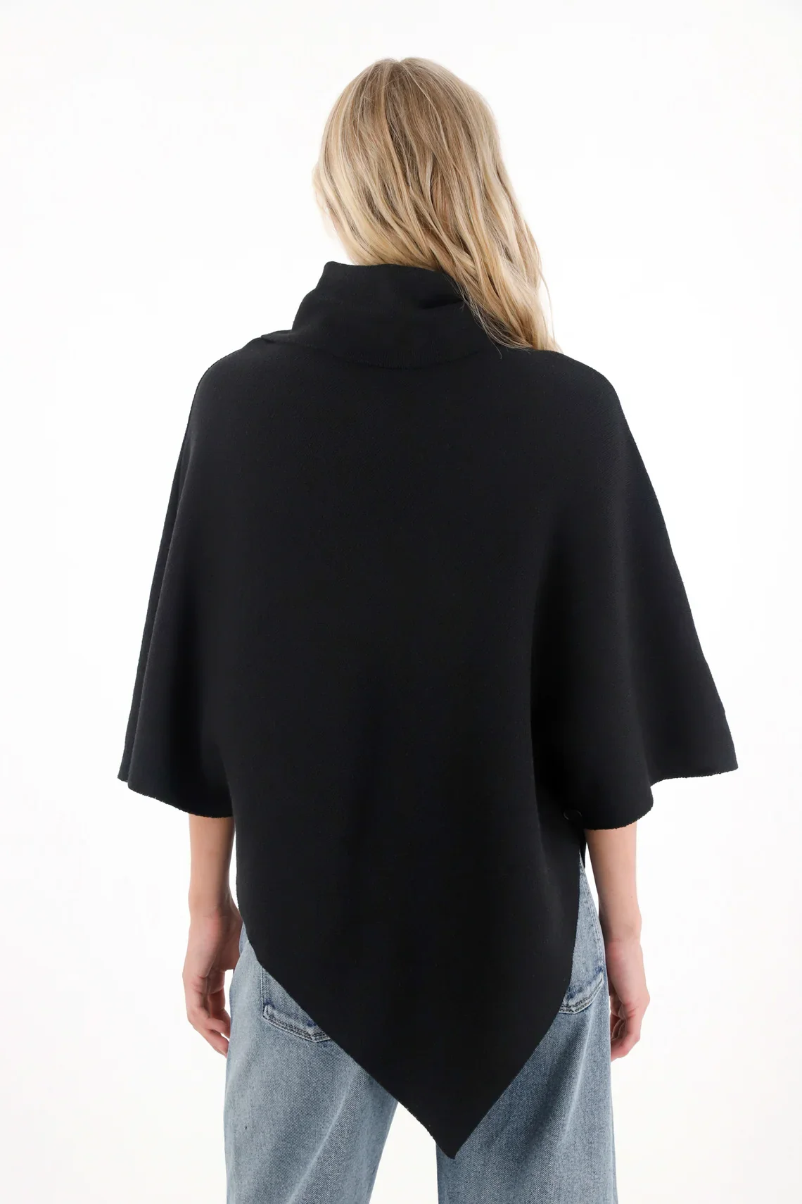 High Neck Black Sweatshirt for Women - Image 5