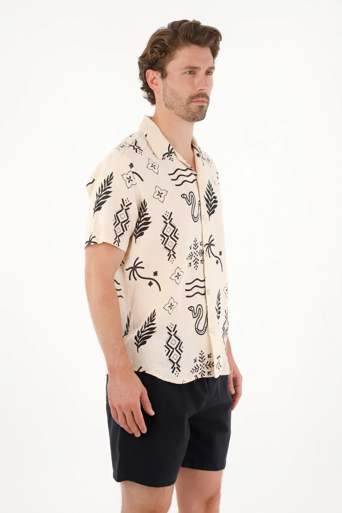Men's Bowling Shirt with Print
