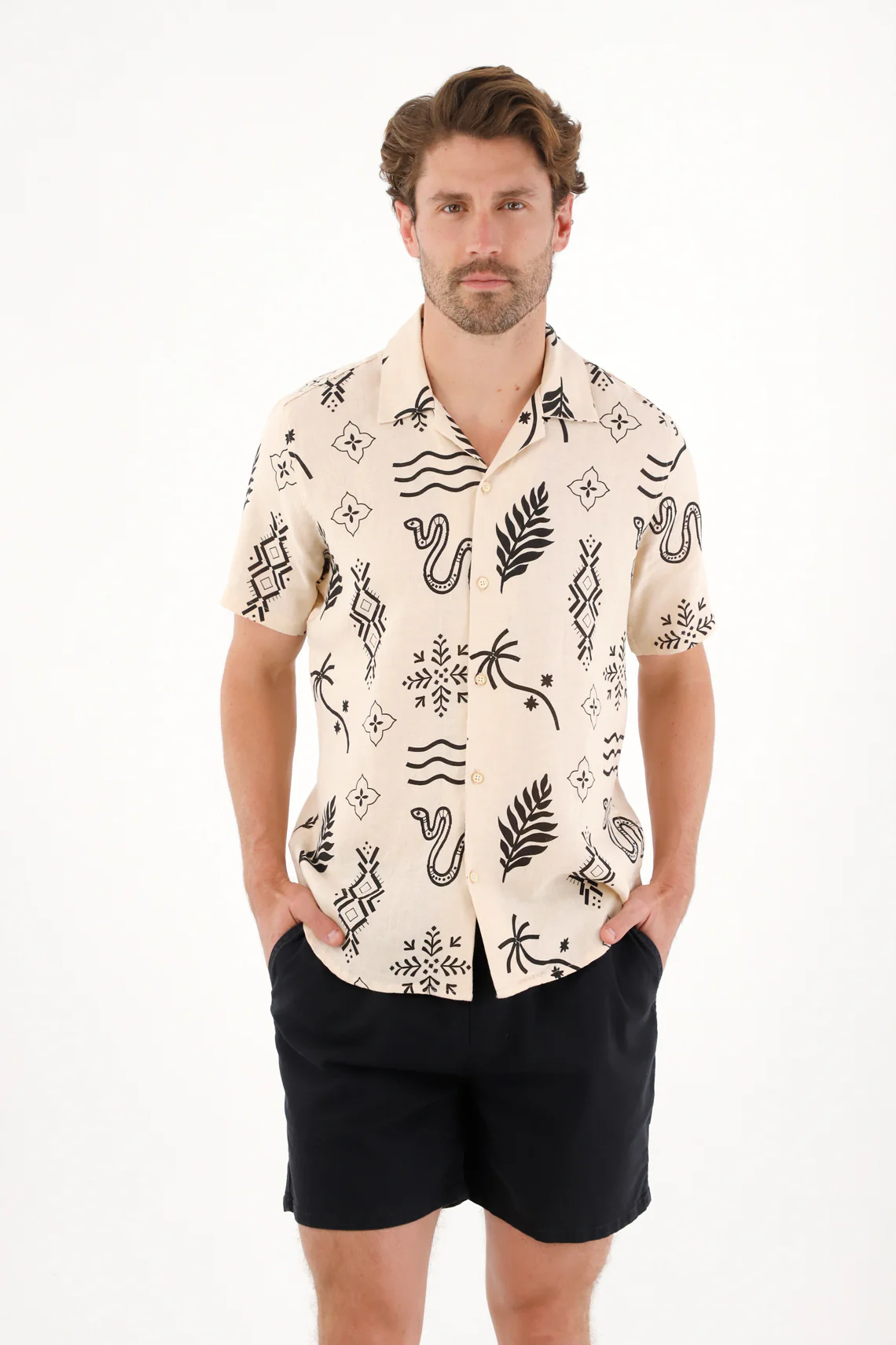 Men's Bowling Shirt with Print - Image 2