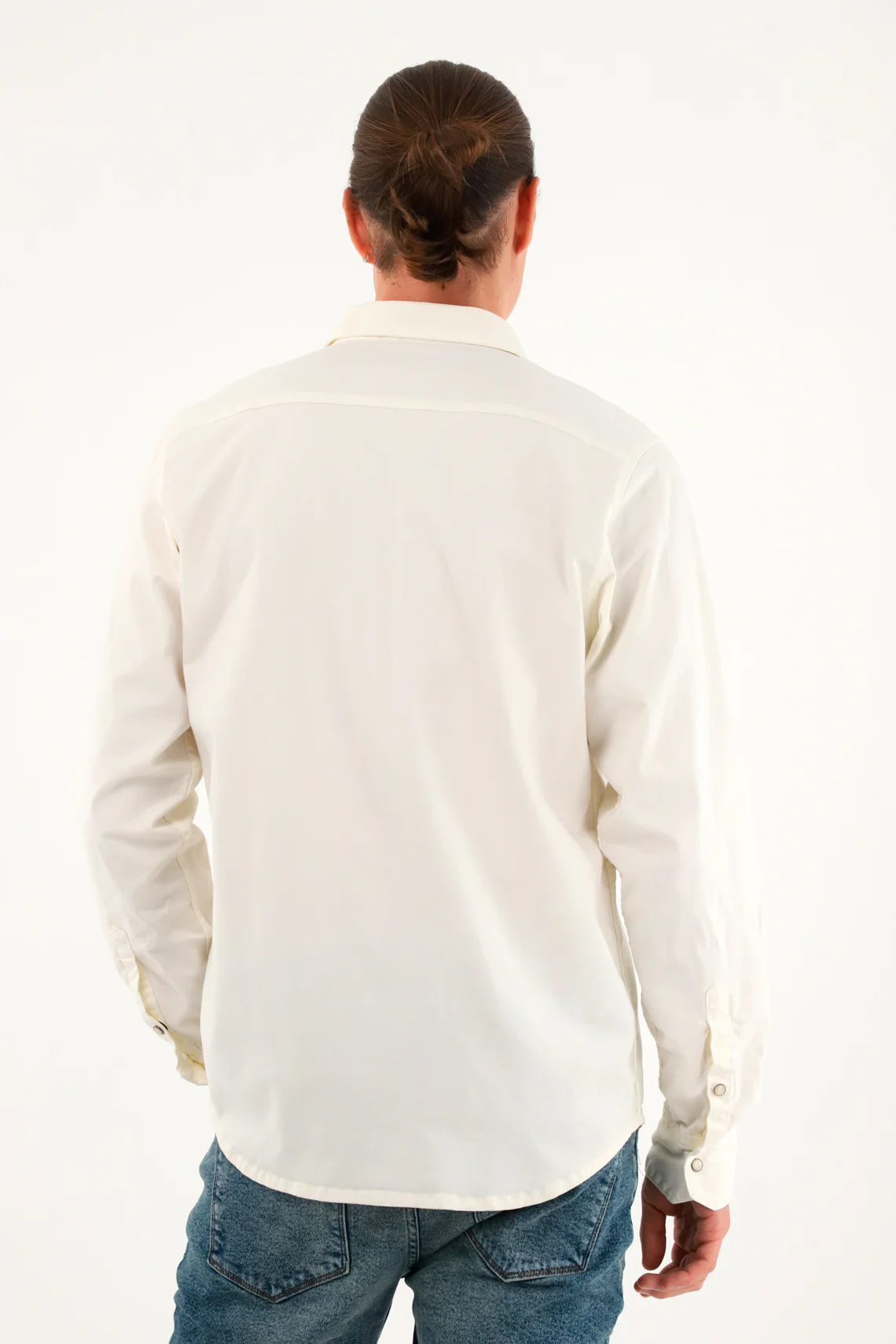 Men's long sleeve cream shirt - Image 5