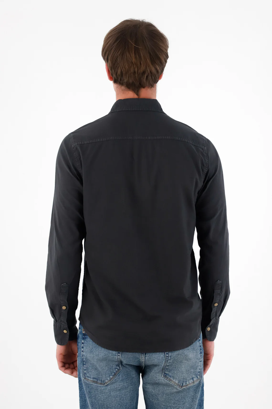 Black Long Sleeve Shirt for Men - Image 4