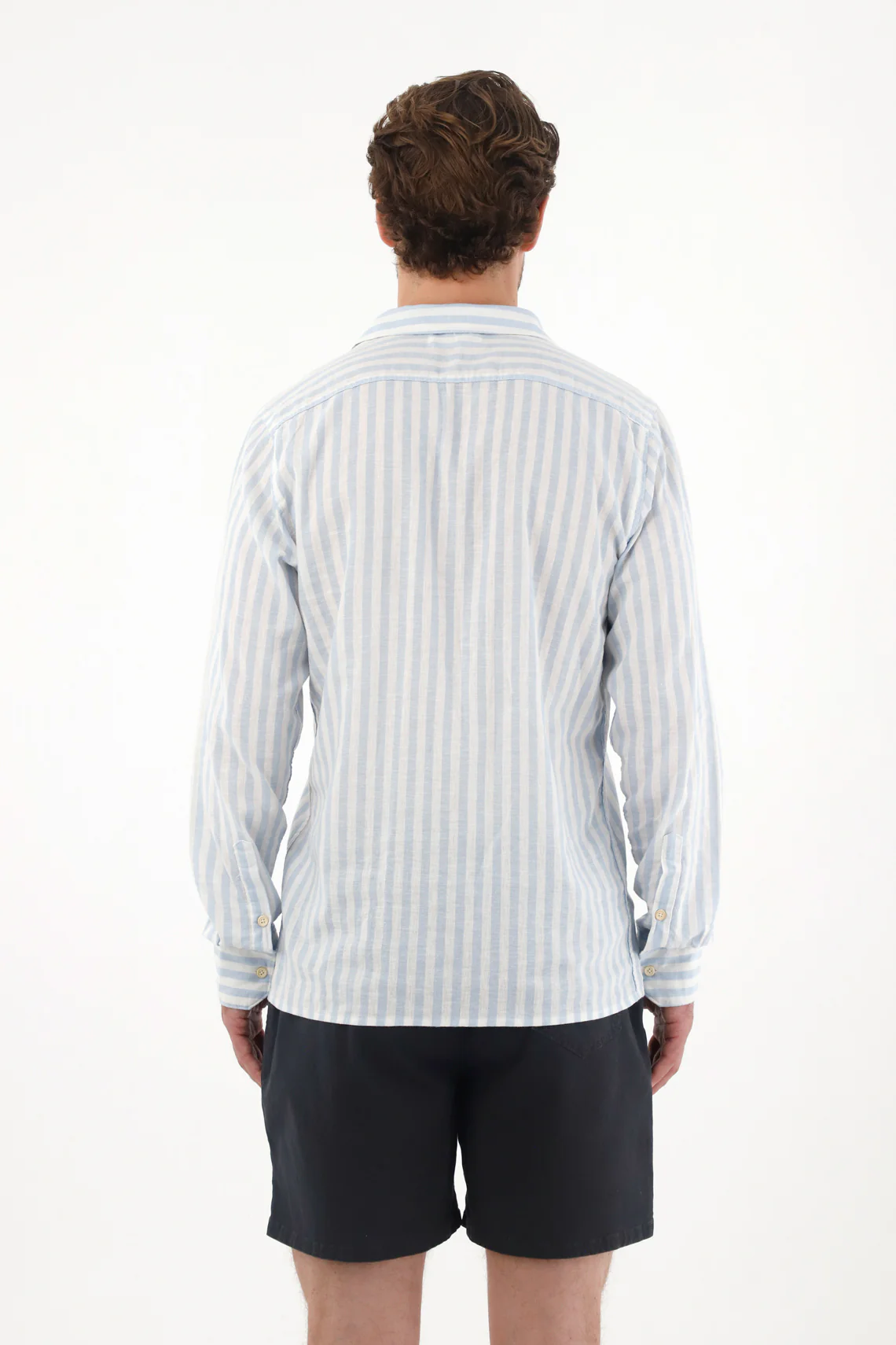 Men's Long Sleeve Striped Shirt - Image 4