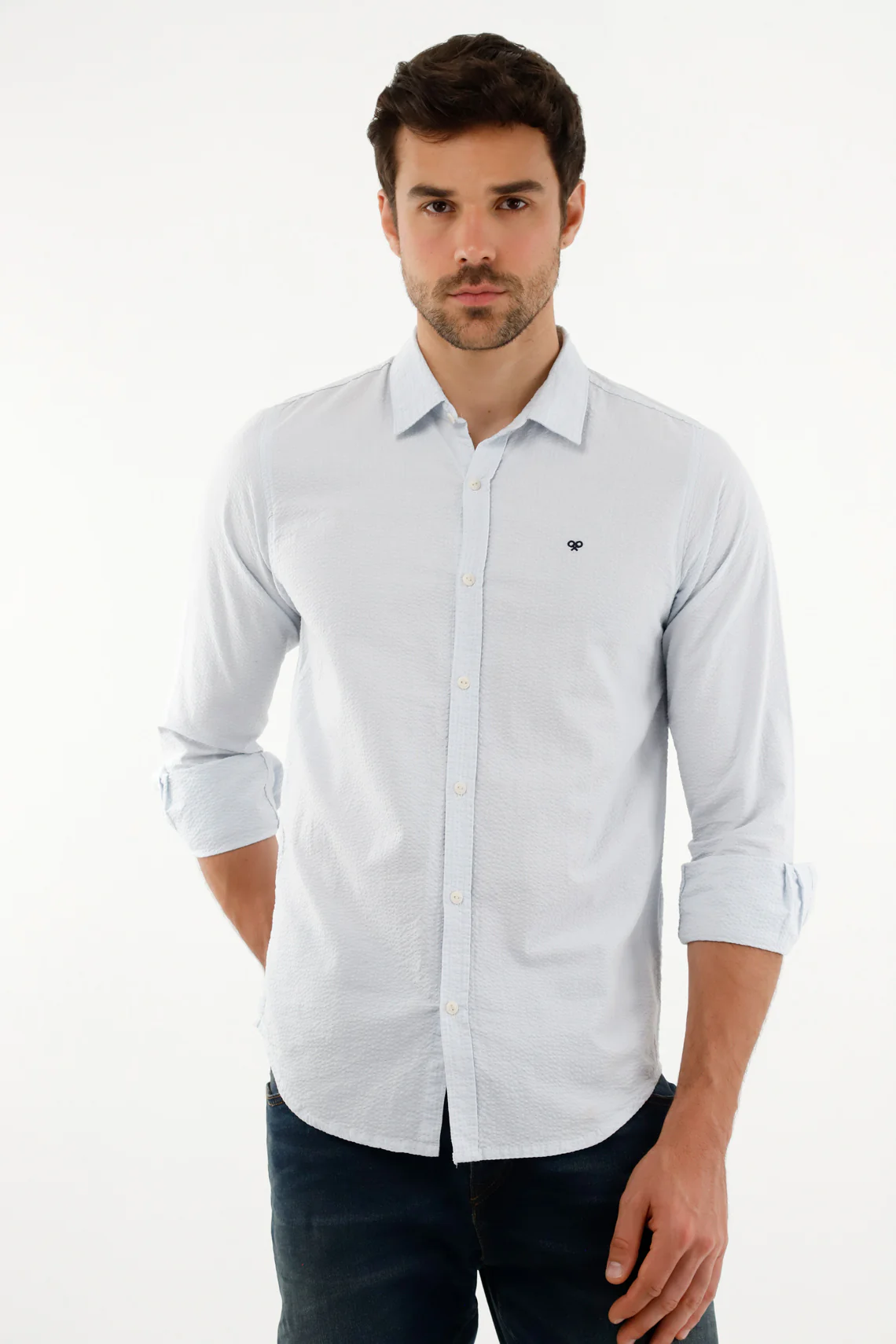 Men's Blue Mini Racket Shirt