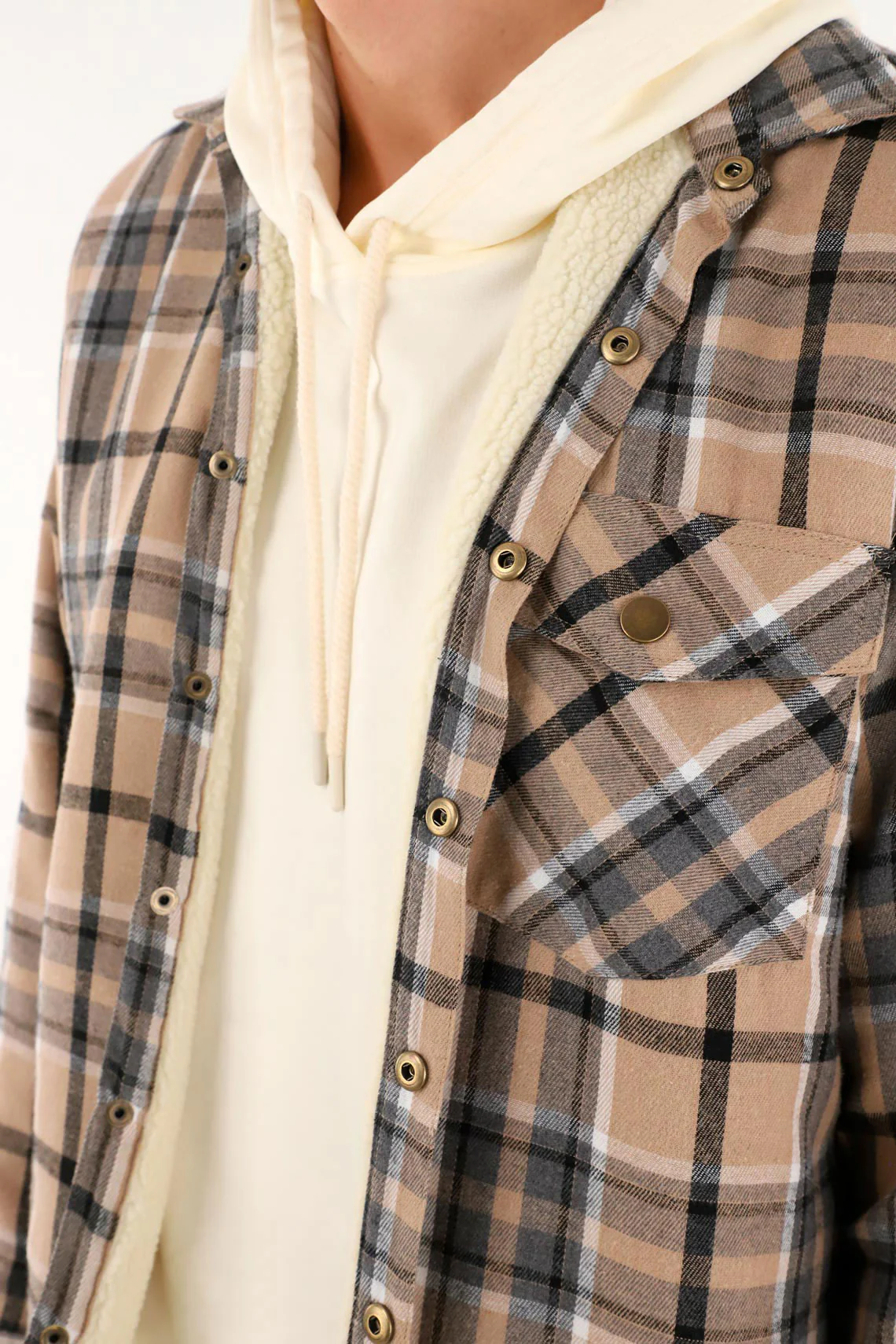 Men's plaid shirt with shepherd lining - Image 3