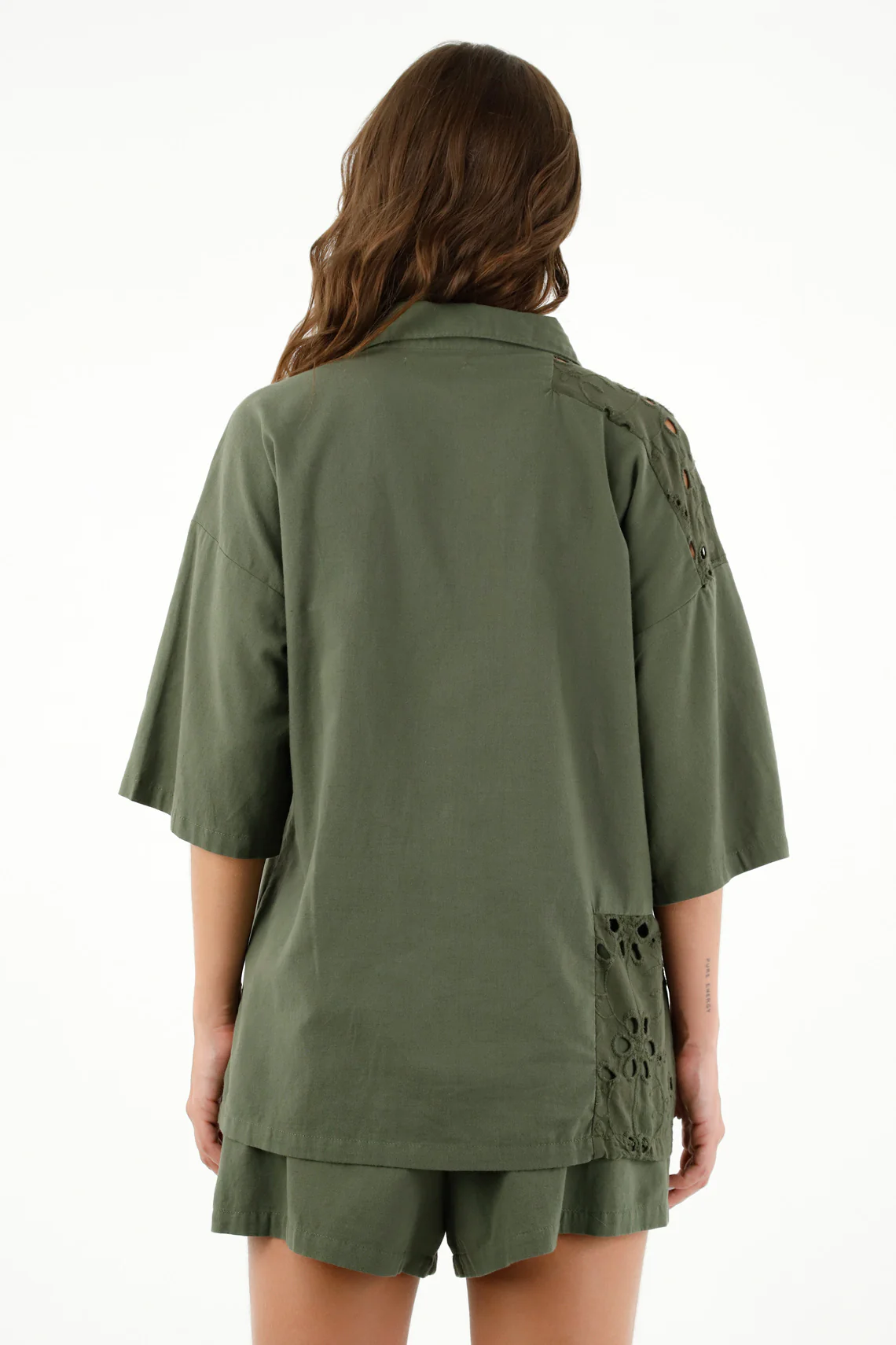Women's Green Bowling Shirt - Image 4