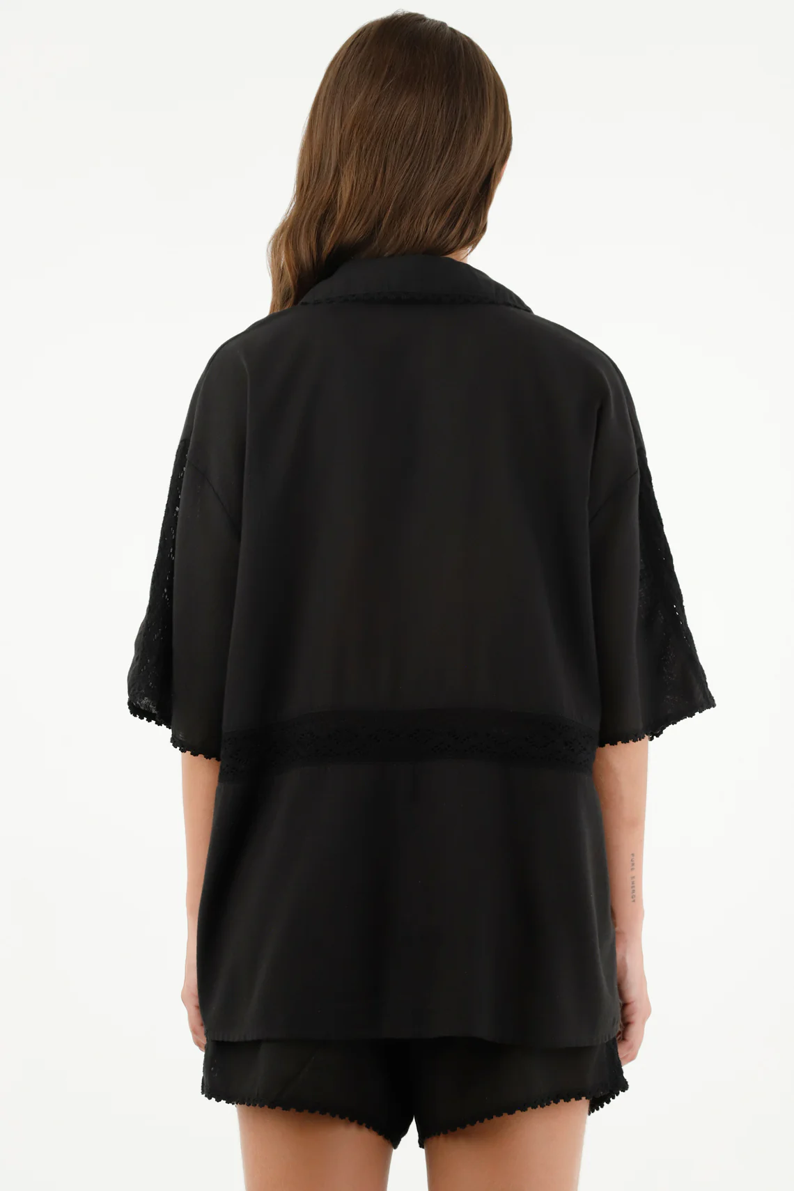 Women's Black Short Sleeve Shirt - Image 4