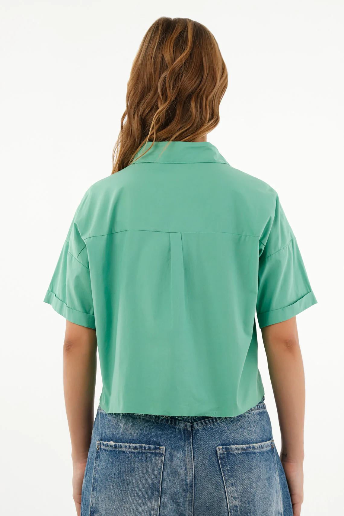 Women's Green Crop Top - Image 4