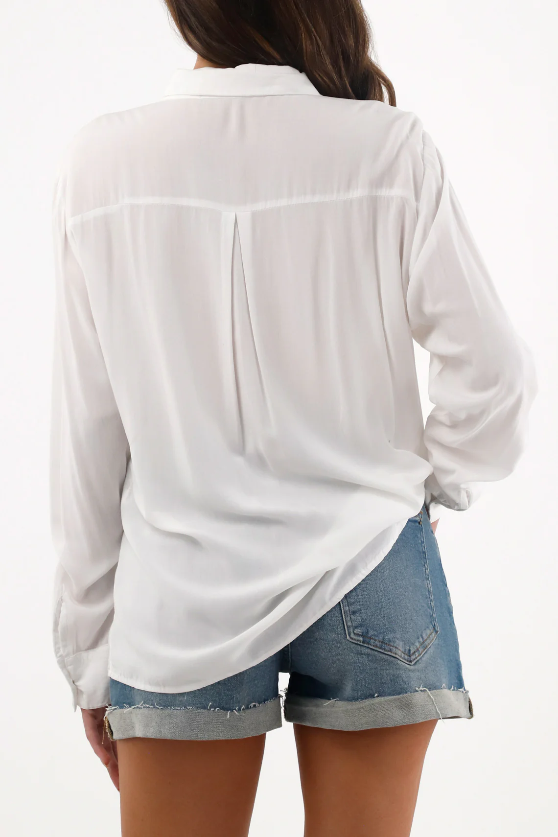 Women's White Long Sleeve Shirt - Image 6