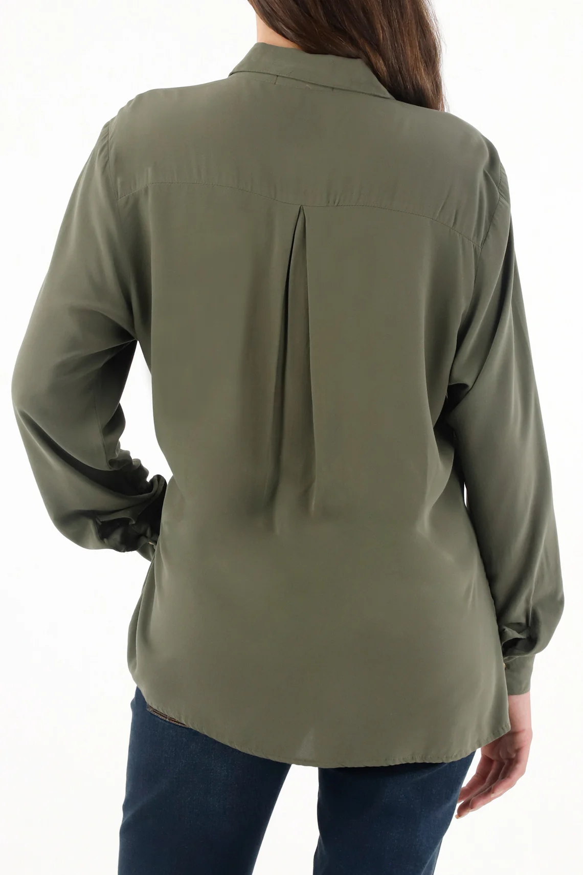 Women's Green Long Sleeve Shirt - Image 6