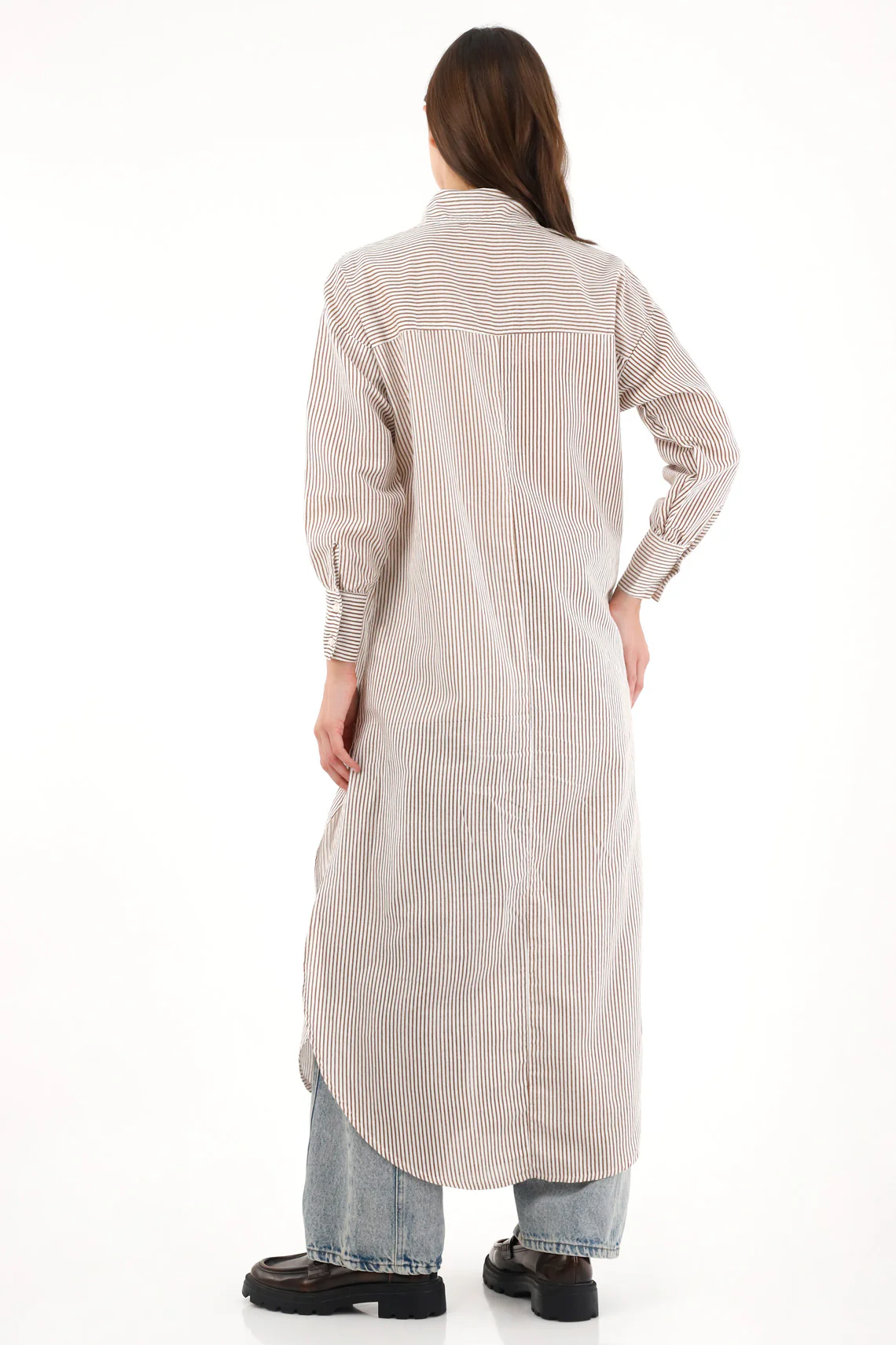Women's Long Striped Shirt - Image 4