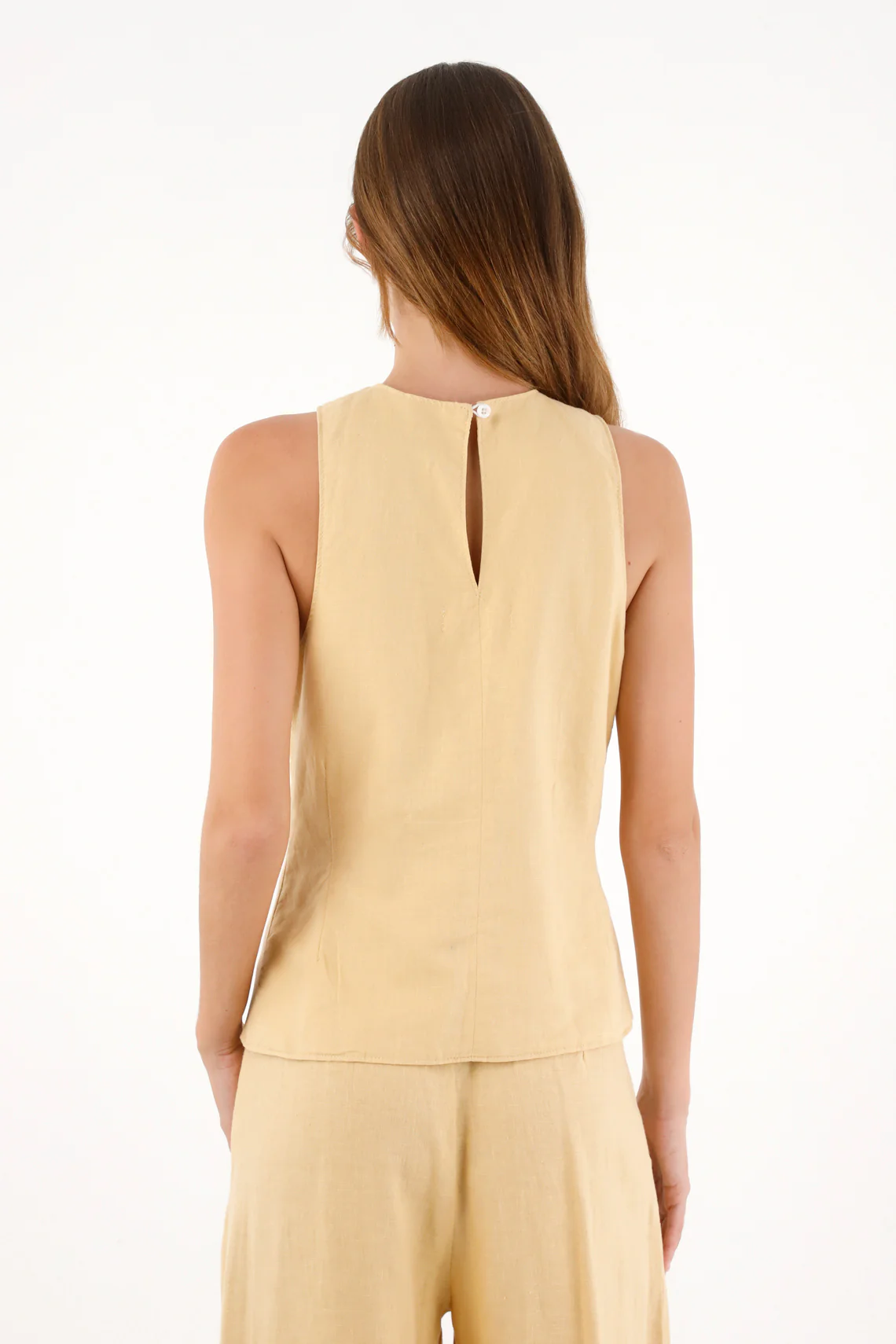 Women's Yellow Cross-Design Shirt - Image 4
