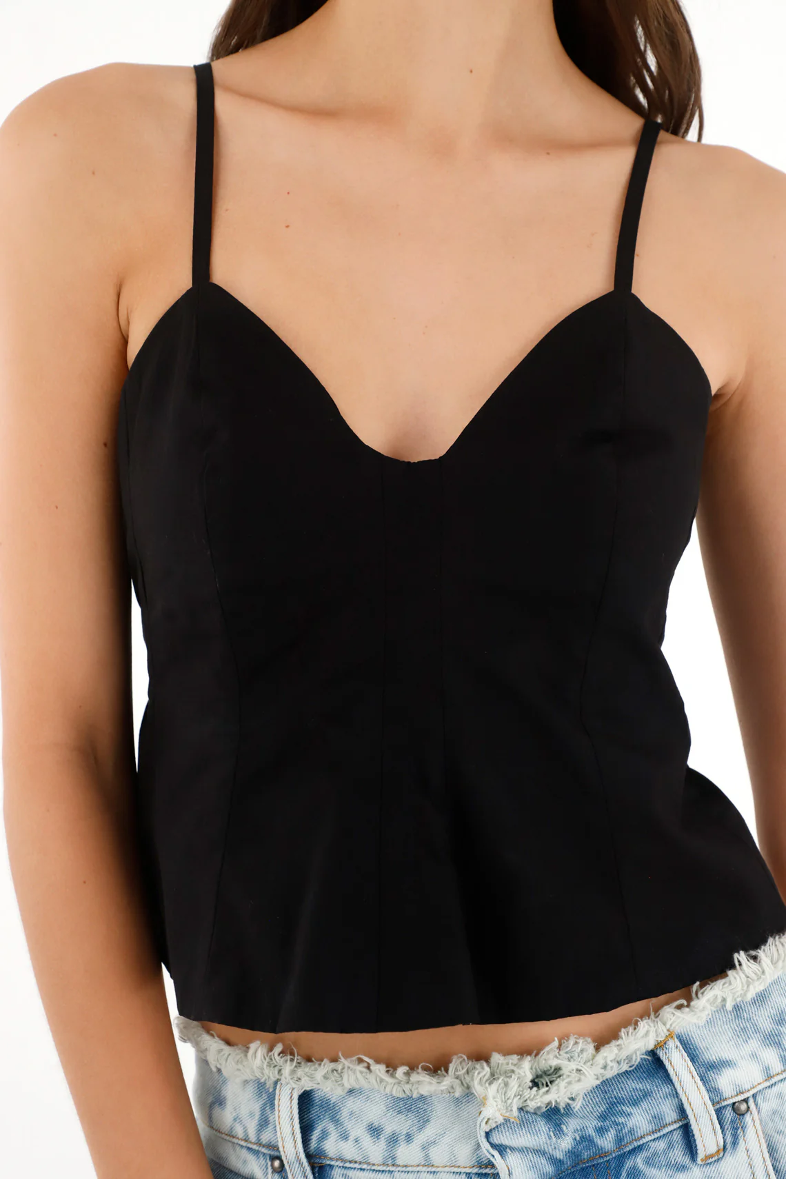 Women's black tank top - Image 2