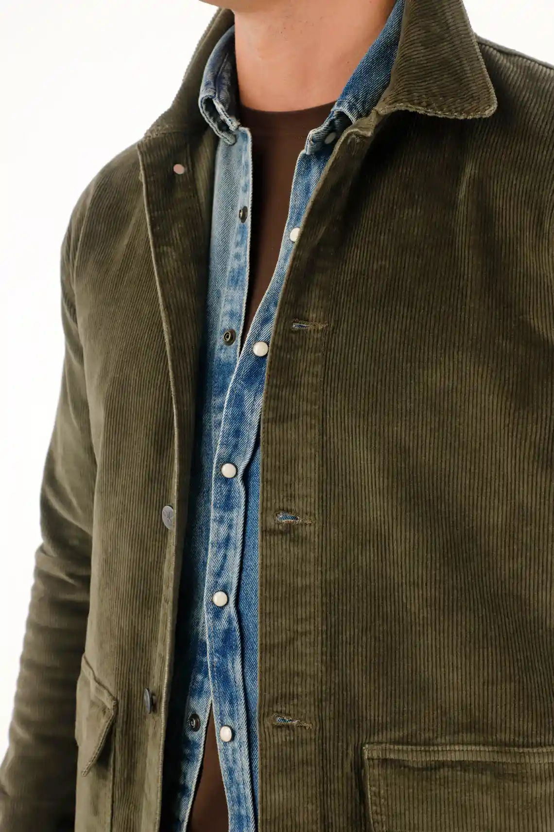 Classic Corduroy Coat in Brown for Men - Image 3