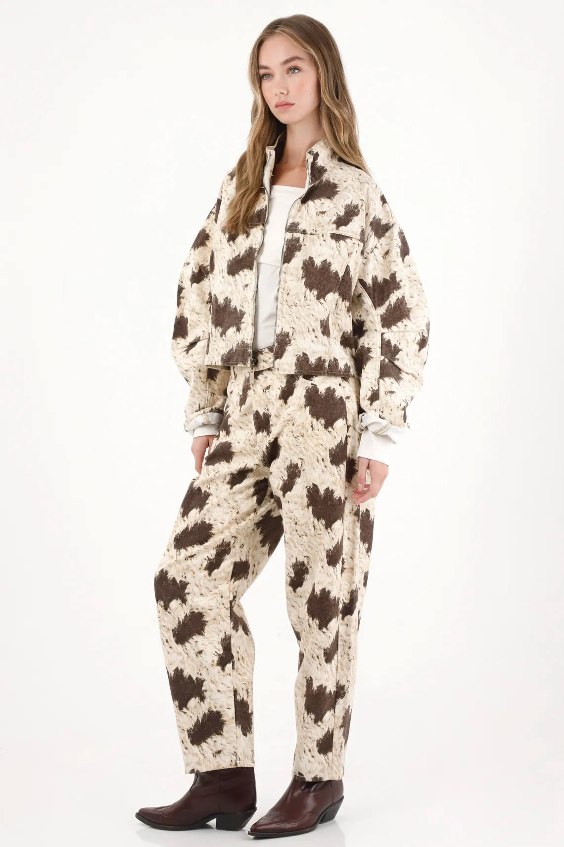 Printed Drill Jacket for Women - Image 2