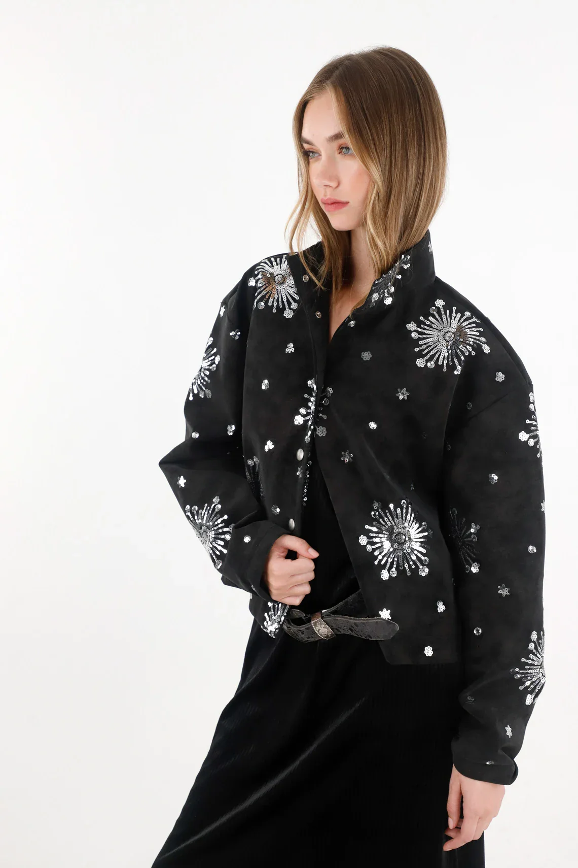 Jacket with Sequin Details for Women - Image 2