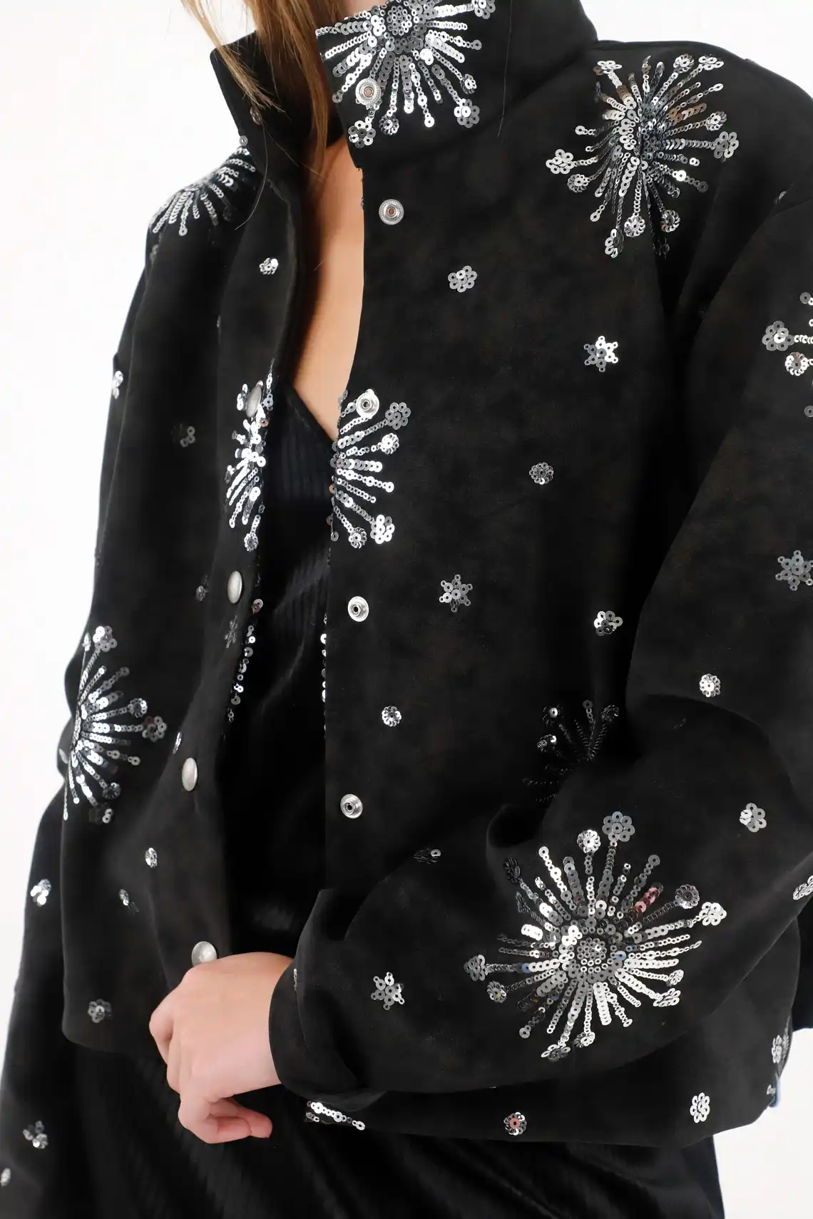 Jacket with Sequin Details for Women - Image 3