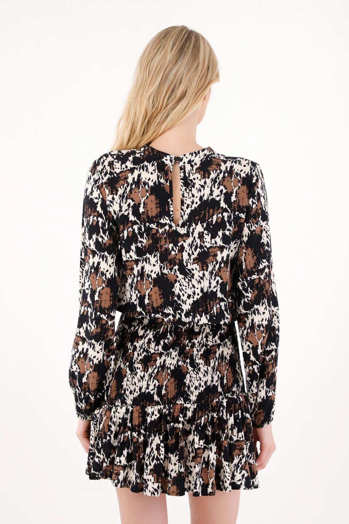 Short Dress with Ruffles Print for Women - Image 5