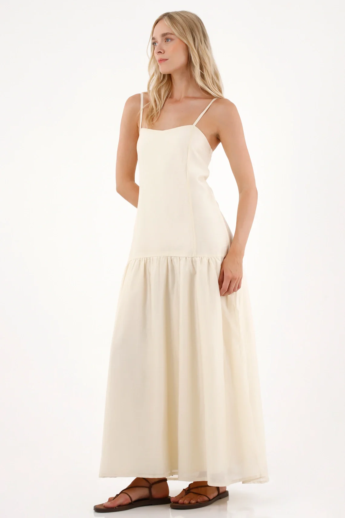 Long Crudo Dress with Straps for Women - Image 3