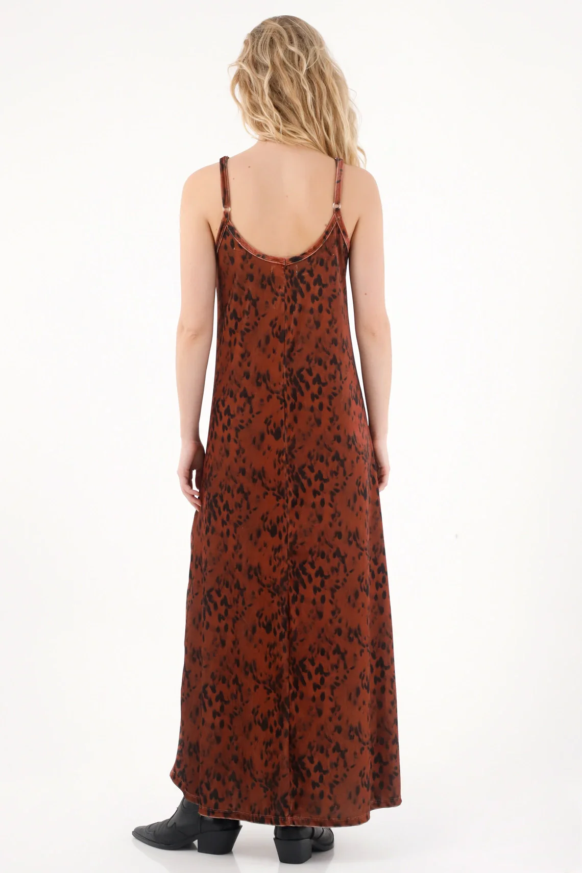 Long Animal Print Dress for Women - Image 5