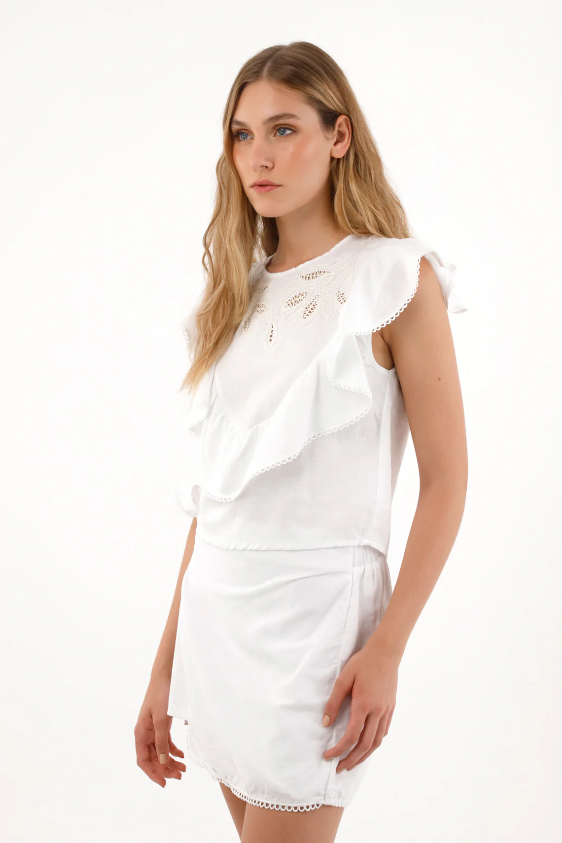 Women's Short Skirt with Side Knot Design - Image 2