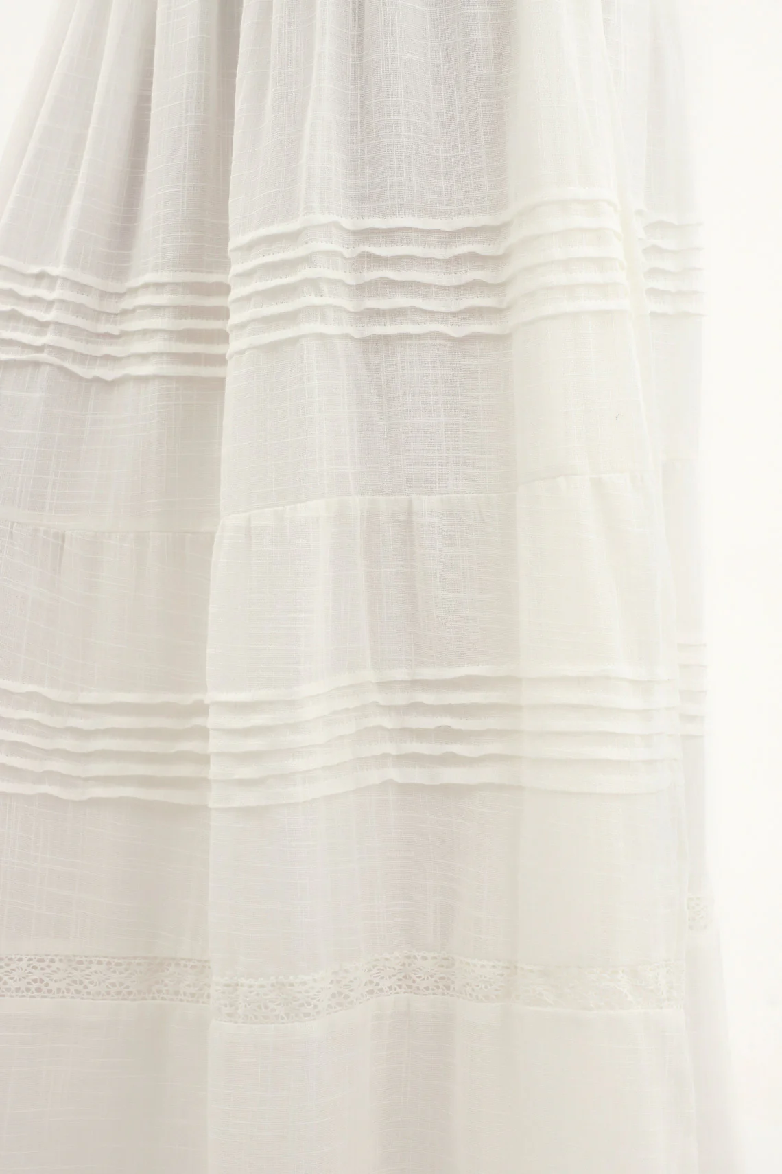 Women's Ecru Lace Detail Skirt - Image 2