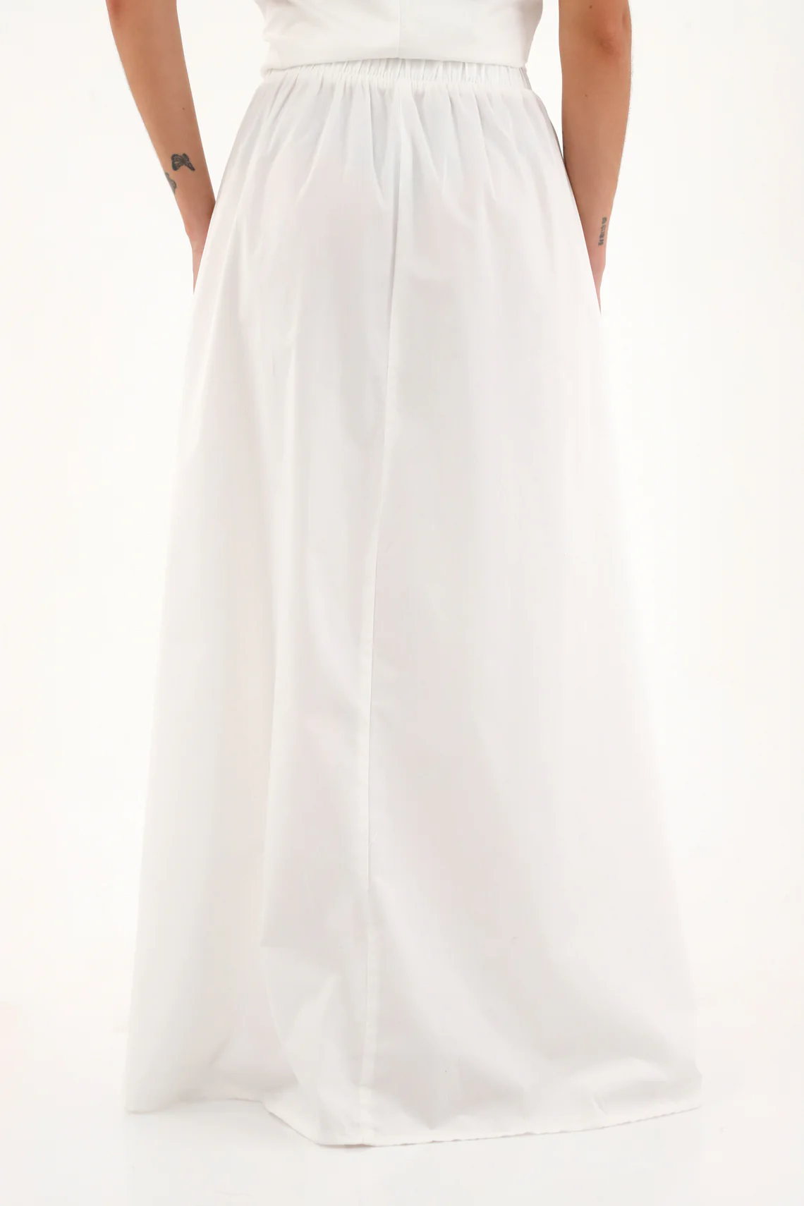 Long Floral Skirt with Asymmetrical Waist for Women - Image 4