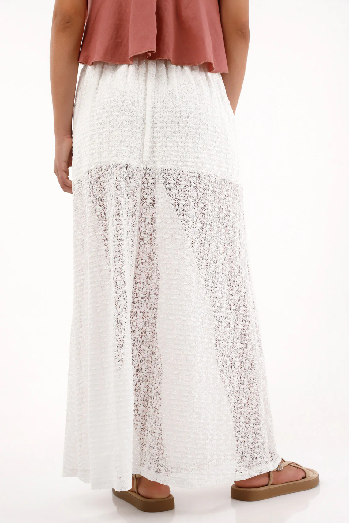 Long Crude Transparency Skirt for Women - Image 4