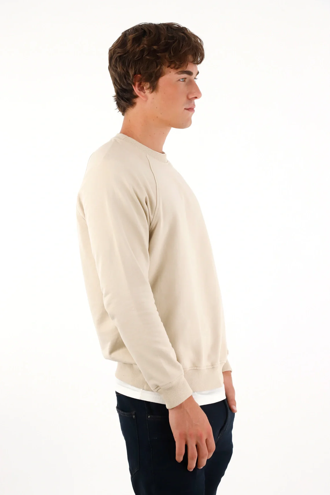 Hoodie Sweatshirt with Hood in Off-White for Men - Image 2