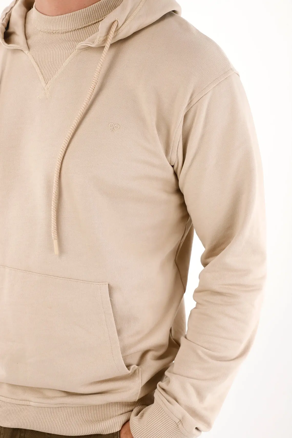 Hoodie Sweatshirt with Hood in Brown for Men - Image 3