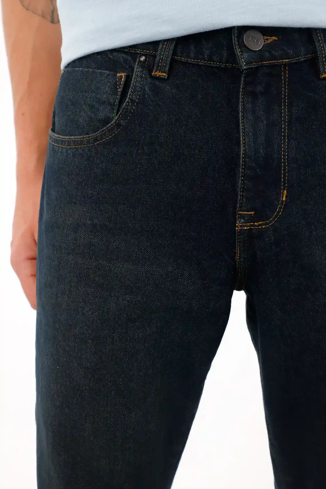 Medium Rise Straight Jeans in Blue for Men - Image 3