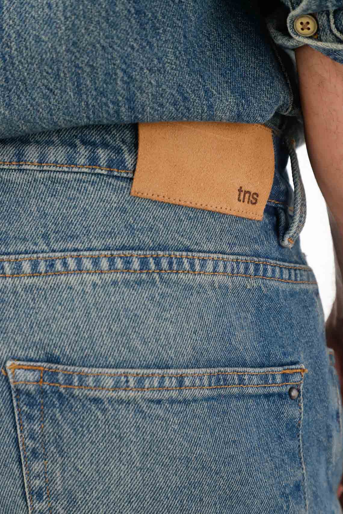 Vintage Blue Straight Jeans for Men - Image 5
