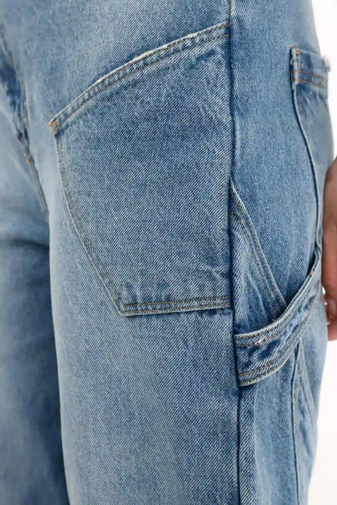 Horseshoe Jeans with Diagonal Blue for Women - Image 3