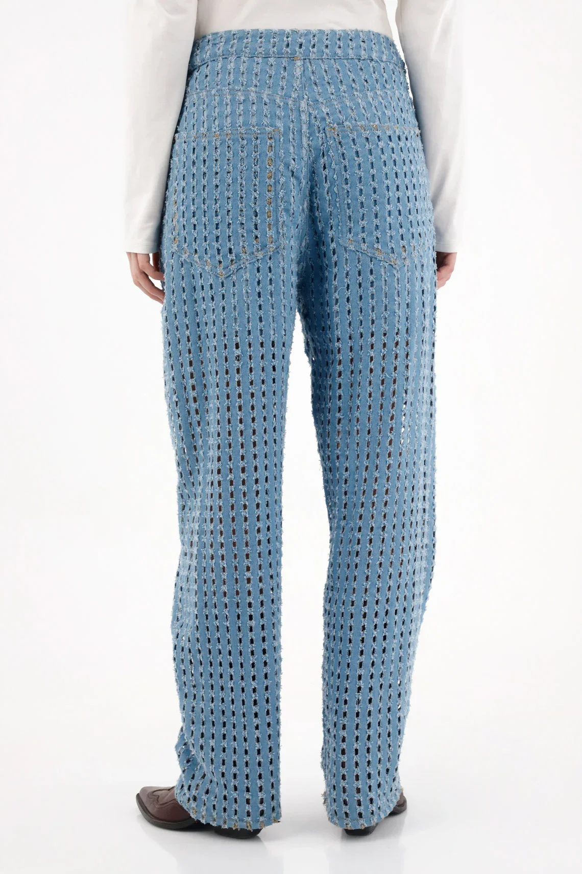 Light Blue Moon Barrel Jeans for Women - Image 4