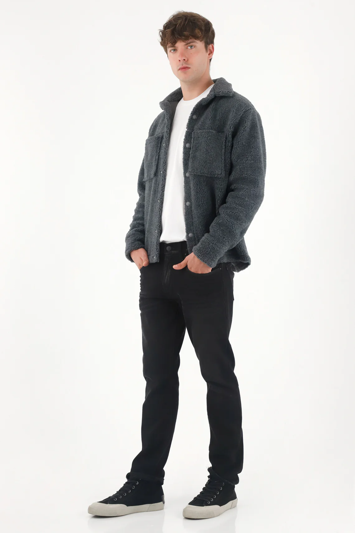 Men's Mid-Rise Black Denim Nudy Jeans - Image 2